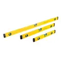 Zestaw poziomic budowlanych, 3 szt. 400, 600 i 1000 mm - Silverline