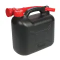 Plastikowy kanister z lejkiem 5 l Czarny - Silverline