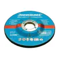 Odgięte tarcze do szlifowania metalu, 10 szt. 115 x 6 x 22,2 mm - Silverline