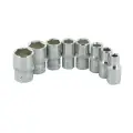 Zestaw nasadek metrycznych, sześciokątna 1/4 cala, 8 elem. 5 - 13 mm - Silverline