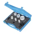 Komplet otwornic z bimetalu dla elektryków, 9 szt. Średnica 18 - 51 mm - Silverline