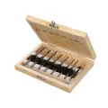Zestaw nawiertaków z fazownikiem, 7 szt. 3 - 6 mm - Silverline