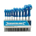 Zestaw kluczy sześciokątnych typu T, 10 szt. 2 - 10 mm - Silverline