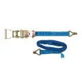 Pas transportowy z zapadką i hakiem typu J 4 m x 30 mm - Mierzone 400 kg, udźwig 800 kg - Silverline