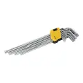 Zestaw kluczy imbusowych z końcówką T10 - T50, 9 szt. T10-T50 - Silverline