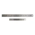 Zestaw liniał ze stali nierdzewnej, 2 szt. 150 i 300 mm - Silverline