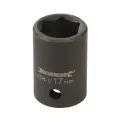 Metryczna nasadka udarowa sześciokątna 1/2 cala 17 mm - Silverline