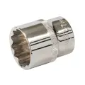 Dwunastokątna metryczna nasadka 1/2 cala 27 mm - Silverline