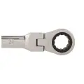 Przegubowy klucz płasko-oczkowy z grzechotką 21 mm - Silverline