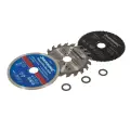 Zestaw mini tarcz do cięcia, 3 szt. Średnica 85 mm - Otwór 15 mm - Silverline