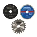 Zestaw mini tarcz do cięcia, 3 szt. Średnica 85 mm - Otwór 15 mm - Silverline