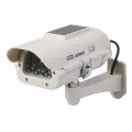 Atrapa kamery monitorującej CCTV z modułem solarnym i lampką LED Zasilana słonecznie - Silverline