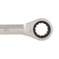 Stały klucz płasko-oczkowy z grzechotką 21 mm - Silverline