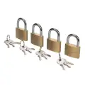 Zestaw kłódek z systemem jednego klucza, 4 szt. 40 mm - Silverline