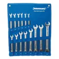 Zestaw kluczy płasko-oczkowych z grzechotką, 14 szt. 8 - 24 mm - Silverline