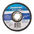 Dysk lamelkowy z nasypem cyrkonowym 115 mm, P 80 - Silverline