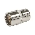 Dwunastokątna metryczna nasadka 1/2 cala 17 mm - Silverline