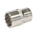 Dwunastokątna metryczna nasadka 1/2 cala 19 mm - Silverline