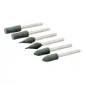 Zestaw gumowych końcówek polerskich do urządzenia obrotowego, 6 części Średnica 6 mm - Silverline