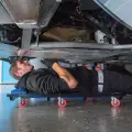 Leżanka warsztatowa z zagłówkiem 920 mm - Silverline