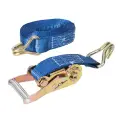 Pas transportowy z zapadką i hakiem typu J 6 m x 38 mm - Mierzone 750 kg, udźwig 1500 kg - Silverline