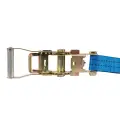 Pas transportowy z zapadką i hakiem typu J 6 m x 38 mm - Mierzone 750 kg, udźwig 1500 kg - Silverline