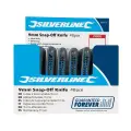Nóż łamany - 9 mm, opakowanie zbiorcze 48 sztuk 48 szt. - Silverline