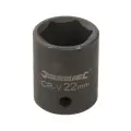 Metryczna nasadka udarowa sześciokątna 1/2 cala 22 mm - Silverline