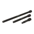 Zestaw metrycznych nasadek udarowych 3/8 cala, 3 szt. 75, 150 i 250 mm - Silverline