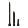 Zestaw przedłużek do nasadek udarowych 1/2 cala, 3 szt. 75, 150 i 250 mm - Silverline