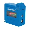 Kompaktowy tester baterii Baterii guzikowych AAA, AA, C, D, 9 V, LR1, A23 - Silverline