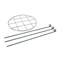 Stalowe podpory do roślin ogrodowych, 4 szt. 300 x 450 mm - Silverline