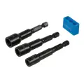 Magnetyczny uchwyt nasadowy, 3 szt. 6,8 i 10 mm - Silverline