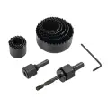 Zestaw otwornic, 11 szt. 19 - 64mm - Silverline