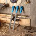 Zestaw pilników, 3 szt. Dwukrotnie nacięte, 250 mm - Silverline