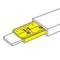 Miarka zwijana w jaskrawym kolorze 8 m / 26 ft x 25 mm - Silverline