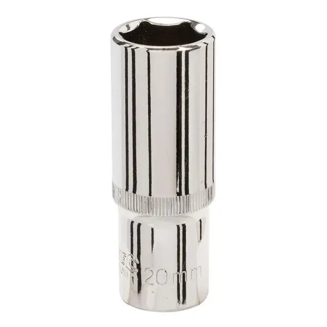 Długa metryczna nasadka sześciokątna 1/2 cala 20 mm - Silverline