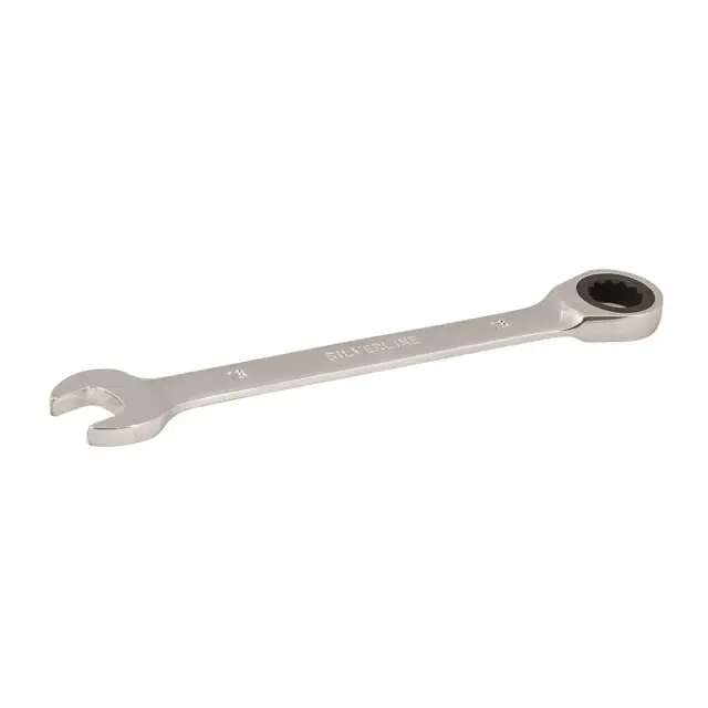 Stały klucz płasko-oczkowy z grzechotką 16 mm - Silverline