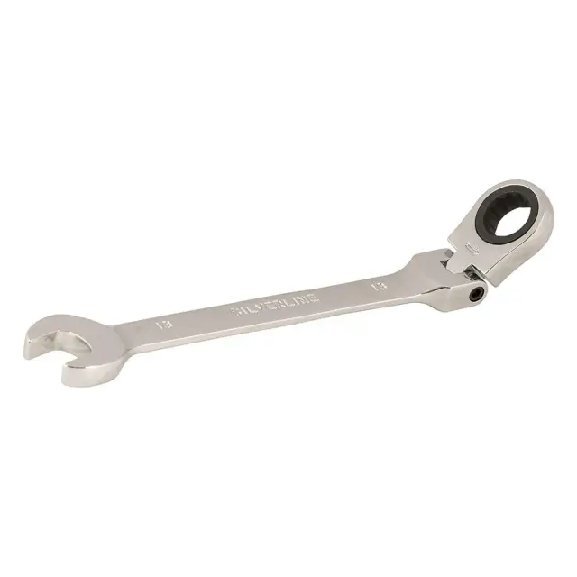 Przegubowy klucz płasko-oczkowy z grzechotką 13 mm - Silverline