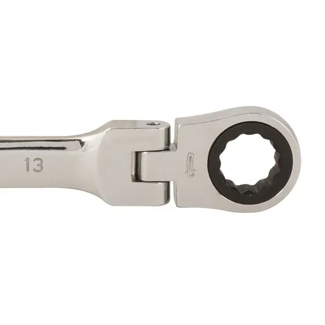 Przegubowy klucz płasko-oczkowy z grzechotką 13 mm - Silverline