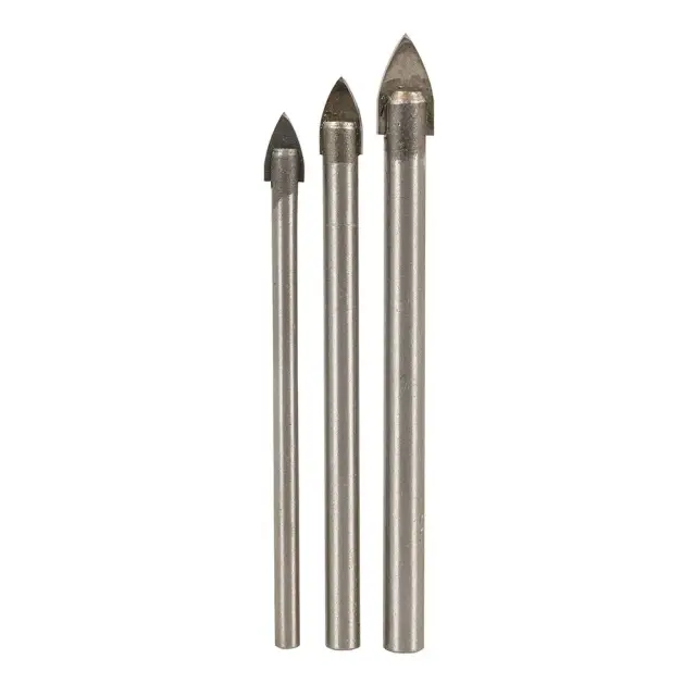 Zestaw wierteł do szkła i glazury 3 szt. 5, 6 oraz 8 mm - Silverline