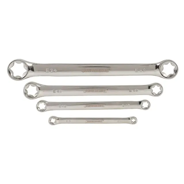 Zestaw kluczy oczkowych Trx E6 - E24 - Silverline