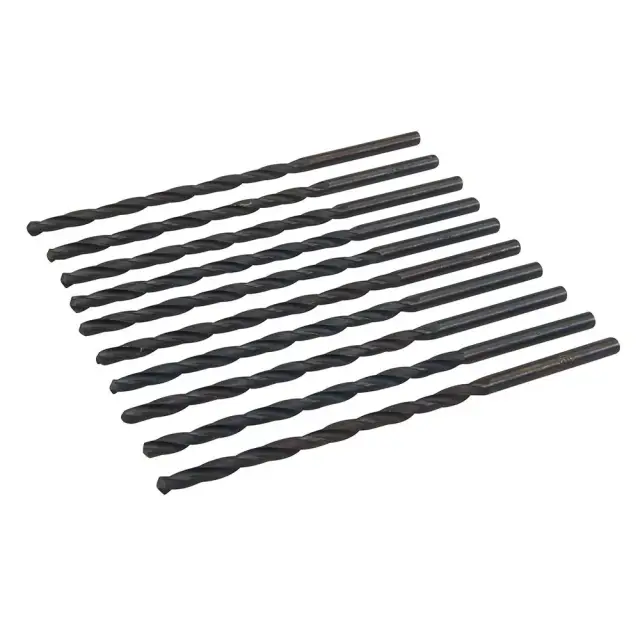 Długie wiertło metryczne HSS-R, 10 szt. 5,0 x 132 mm - Silverline