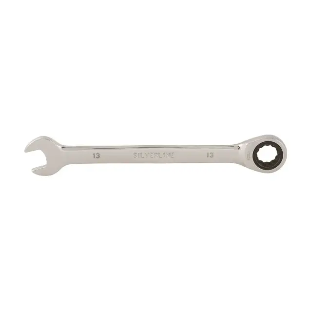 Stały klucz płasko-oczkowy z grzechotką 13 mm - Silverline