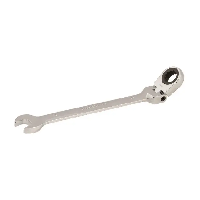 Przegubowy klucz płasko-oczkowy z grzechotką 10 mm - Silverline