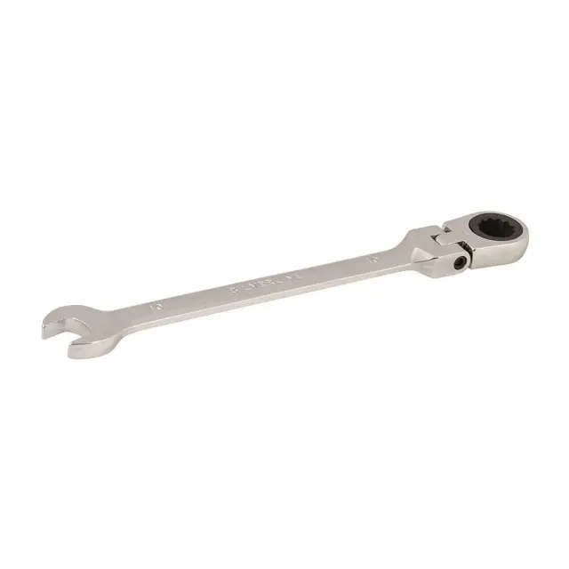 Przegubowy klucz płasko-oczkowy z grzechotką 10 mm - Silverline