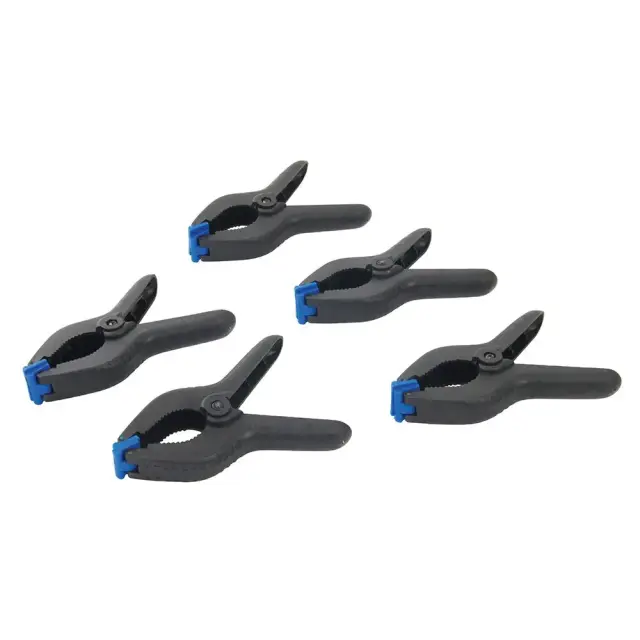 Ścisk sprężynowy 5 szt. Długość 170 mm/ szczęki 70 mm - Silverline