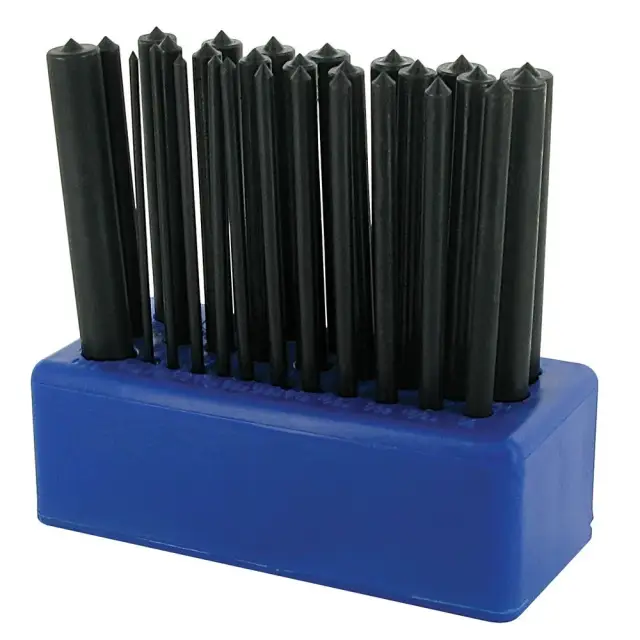 Zestaw dobijaków, 28 szt. 3/32 cala - 17/32 cala (2.4 – 13,4 mm) - Silverline