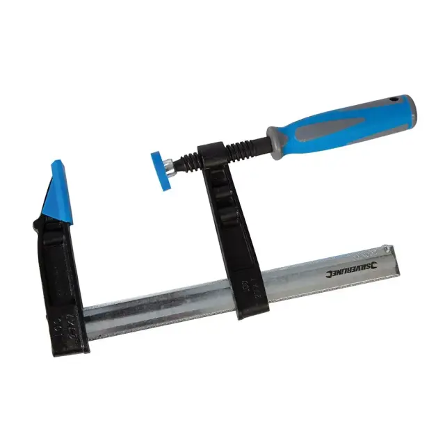 Wytrzymały ścisk nastawny typu F 200 x 100 mm - Silverline