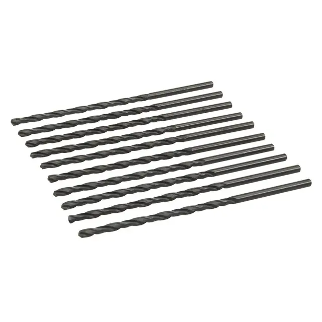 Długie wiertło metryczne HSS-R, 10 szt. 4,0 x 119 mm - Silverline